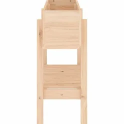 Plantningsbænke^Højbed i massivt fyrretræ - Plantekasse til have og terrasse | Størrelse: 101x30x69 cm