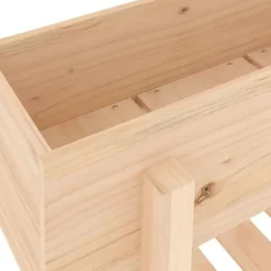 Plantningsbænke^Højbed i massivt fyrretræ - Plantekasse til have og terrasse | Størrelse: 101x30x69 cm
