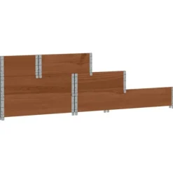 Sale Højbed i massivt fyrretræ - 3 niveauer | Størrelse: 120x80 cm | Farve: Brun Krukker & Plantebeholdere