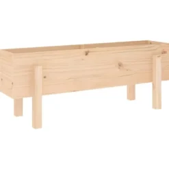 Sale Højbed i massivt fyrretræ - Dybde 101x30x38 cm | Farve: Naturlig træfarve Plantningsbænke