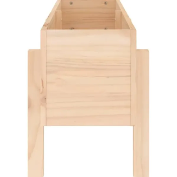 Sale Højbed i massivt fyrretræ - Dybde 101x30x38 cm | Farve: Naturlig træfarve Plantningsbænke