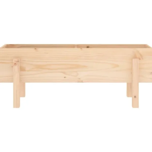 Sale Højbed i massivt fyrretræ - Dybde 101x30x38 cm | Farve: Naturlig træfarve Plantningsbænke