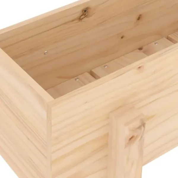Sale Højbed i massivt fyrretræ - Dybde 101x30x38 cm | Farve: Naturlig træfarve Plantningsbænke