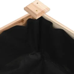 Plantningsbænke^Højbed i massivt fyrretræ med foring - Plantekasse | Størrelse: 240x120x25 cm