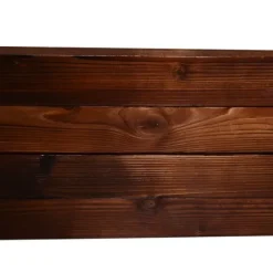 Hot Højbed i massivt træ 60x60x23 cm, mørkebrun – plantekasse/urtebed Plantningsbænke