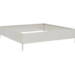 Online Højbed i rustfrit stål - Perfekt til planter & blomster | Størrelse: 100x100x26 cm Krukker & Plantebeholdere