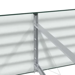 Højbed i stål - Moderne hævet plantekasse | Størrelse: 240x80x44 cm | Farve: Grøn Krukker & Plantebeholdere