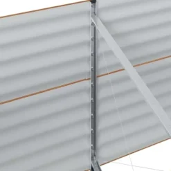 Discount Højbed i stål - Moderne plantekasse til haven | Størrelse: 320x80x81 cm | Farve: Brun Plantningsbænke
