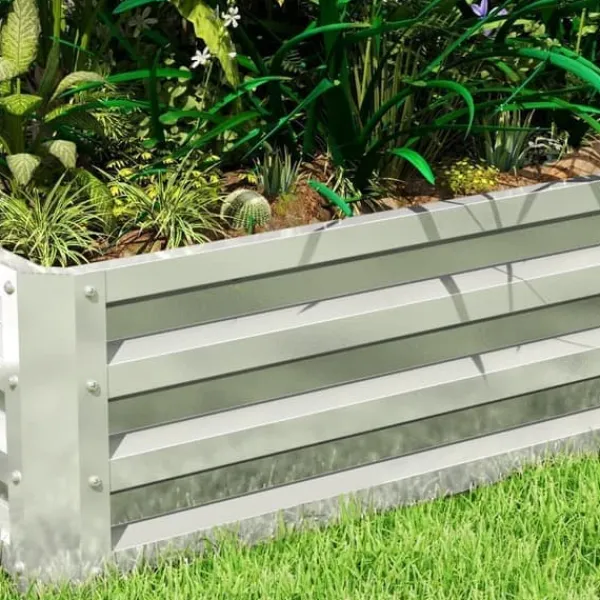 Plantningsbænke^Højbed i stål 120x60x30,5 cm, rustfri & vejrbestandig – altan/have