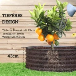 Plantningsbænke^Højbed i stål 120x120x43 cm, stabelbar/modulær – have & altan