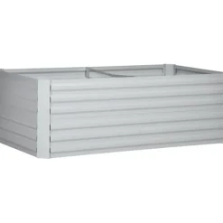 Plantningsbænke^Højbed i stål 180x90x60 cm, stabelbar/sammenkoblingsbar – blomster & planter