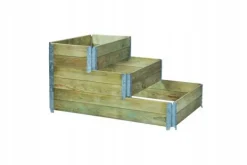 New Højbed i træ, 80x80x20 Plantningsbænke