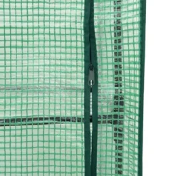 Drivhus^Højbed med drivhusovertræk - Rattan-look | Størrelse: 160x40x140 cm