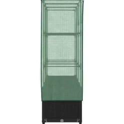 Discount Højbed med drivhusovertræk - Rattan-look | Mål: 120x40x138 cm Drivhus