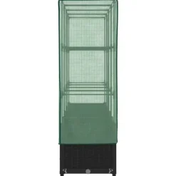 Højbed med drivhusovertræk - Robust konstruktion i rattan-look | Størrelse: 160x40x138 cm Drivhus