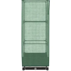 Clearance Højbed med drivhusovertræk - Rattan-look | Størrelse: 40x40x123 cm Drivhus