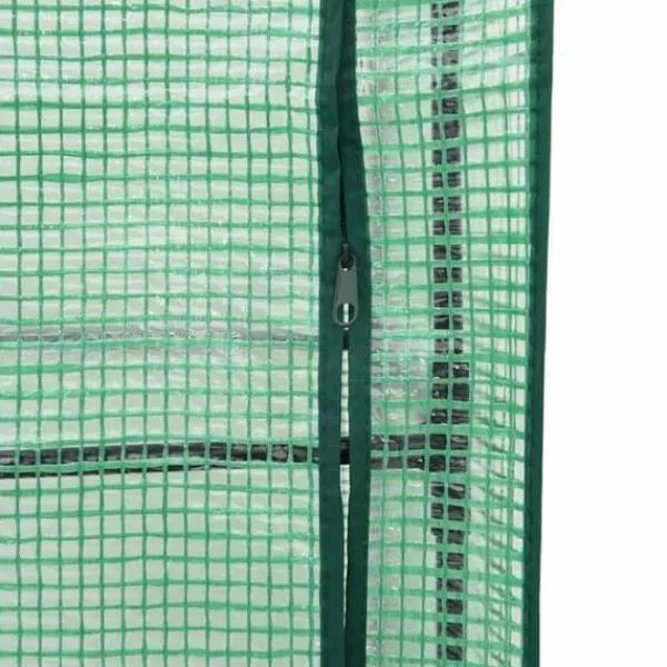 Drivhus^Højbed med drivhusovertræk - Rattan-look | Størrelse: 120x40x123 cm