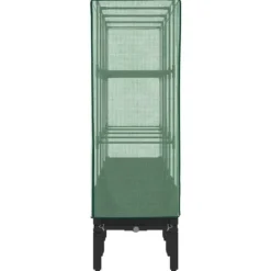 Best Højbed med drivhusovertræk i rattan-look - Plantekasse | Størrelse: 160x40x140 cm Drivhus