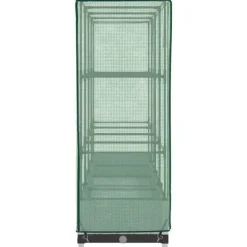 Online Højbed med drivhusovertræk - Robuste planter i rattan-look | Størrelse: 160x40x123 cm Drivhus