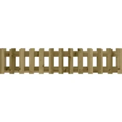 Best Højbed med stakitdesign - Imprægneret fyrretræ | Størrelse: 150x30x30 cm Plantningsbænke
