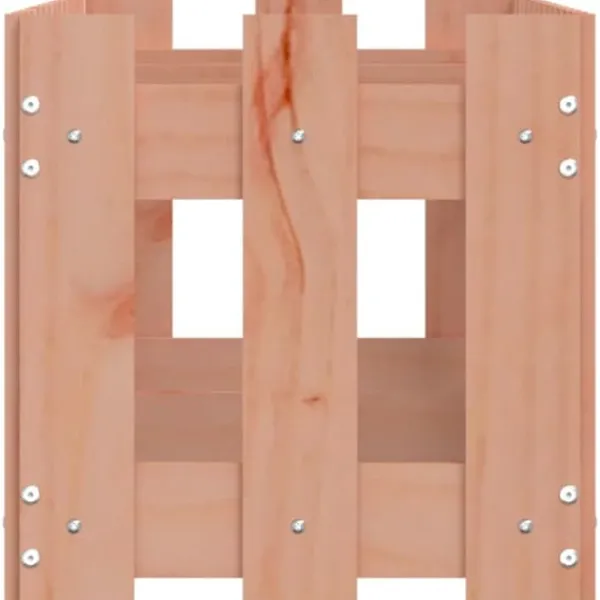 Clearance Højbed med stakitdesign - Plantebed i massivt douglasgran | Størrelse: 150x30x30 cm Krukker & Plantebeholdere