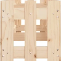 Plantningsbænke^Højbed med stakitdesign i massivt fyrretræ | Størrelse: 200x30x30 cm