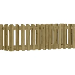 Plantningsbænke^Højbed med stakitdesign 150x50x50 cm - Imprægneret fyrretræ | Størrelse: 150x50x50 cm