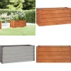 Hot Højbed 100x40x45 cm cortenstål rustfarvet - Højbed - Højbede - Home & Living Krukker & Plantebeholdere