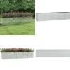 Krukker & Plantebeholdere^Højbed 400x80x77 cm galvaniseret stål sølvfarvet - Højbed - Højbede - Home & Living