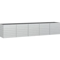 Krukker & Plantebeholdere^Højbed 400x80x77 cm galvaniseret stål sølvfarvet - Højbed - Højbede - Home & Living
