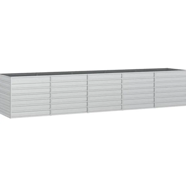 Krukker & Plantebeholdere^Højbed 400x80x77 cm galvaniseret stål sølvfarvet - Højbed - Højbede - Home & Living