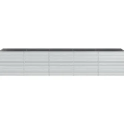 Krukker & Plantebeholdere^Højbed 400x80x77 cm galvaniseret stål sølvfarvet - Højbed - Højbede - Home & Living