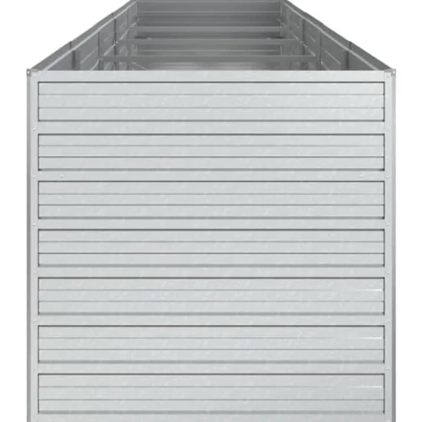 Krukker & Plantebeholdere^Højbed 400x80x77 cm galvaniseret stål sølvfarvet - Højbed - Højbede - Home & Living