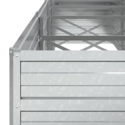 Krukker & Plantebeholdere^Højbed 400x80x77 cm galvaniseret stål sølvfarvet - Højbed - Højbede - Home & Living