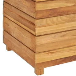 Hot Højbed 100x40x55 cm genanvendt teaktræ og stål - Højbed - Højbede - Home & Living Krukker & Plantebeholdere