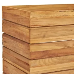Hot Højbed 100x40x55 cm genanvendt teaktræ og stål - Højbed - Højbede - Home & Living Krukker & Plantebeholdere