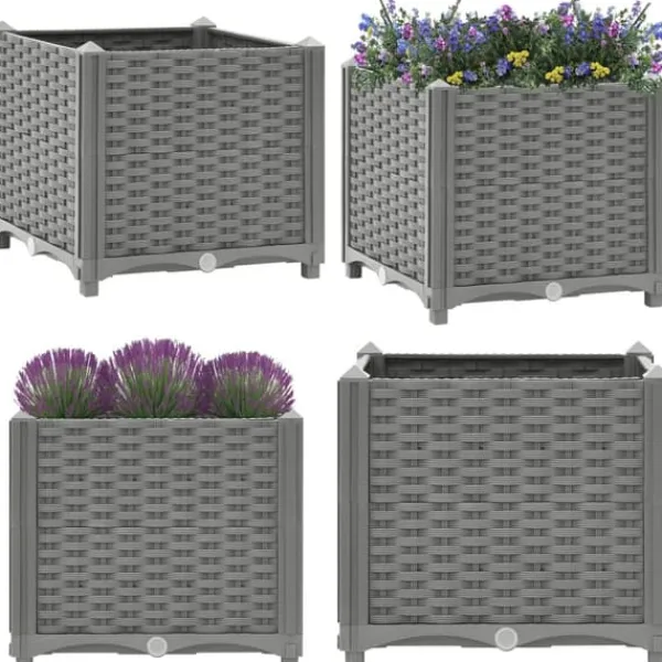 Krukker & Plantebeholdere^Højbed 40x40x38 cm polypropylen - Plantekasse - Plantekasser - Home & Living