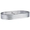 Best Højbeds plantekasse, 182,5x92,5x28 cm, Sølv, Metal Plantningsbænke