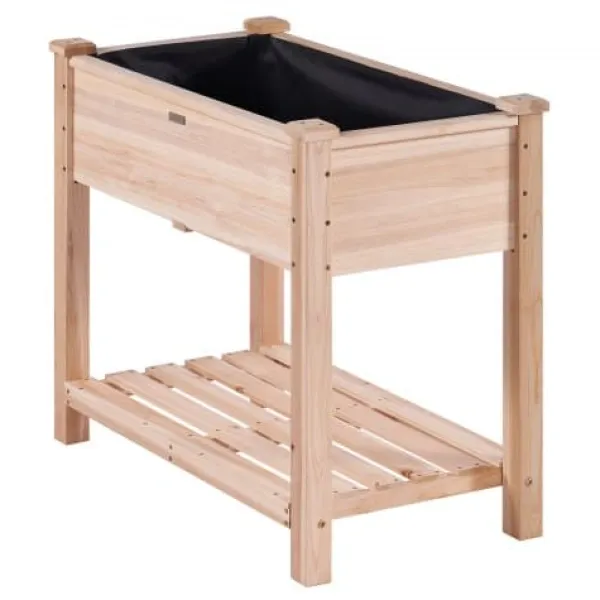 Sale Højbeds plantekasse, 86x46x76 cm, naturtræ, træ Plantningsbænke