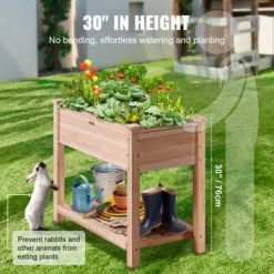 Sale Højbeds plantekasse, 86x46x76 cm, naturtræ, træ Plantningsbænke
