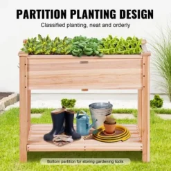 Sale Højbeds plantekasse, 86x46x76 cm, naturtræ, træ Plantningsbænke