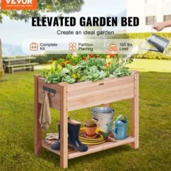 Sale Højbeds plantekasse, 86x46x76 cm, naturtræ, træ Plantningsbænke