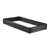Hot Højbeds plantekasse, 240x120x28 cm, mørkegrå, metal Plantningsbænke