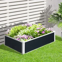 Best Højbedsplantekasse, 100x80x30 cm, Grå, Plastik Plantningsbænke