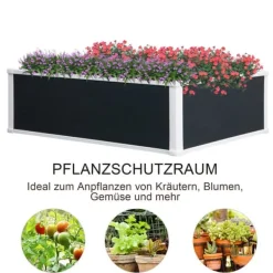 Best Højbedsplantekasse, 100x80x30 cm, Grå, Plastik Plantningsbænke