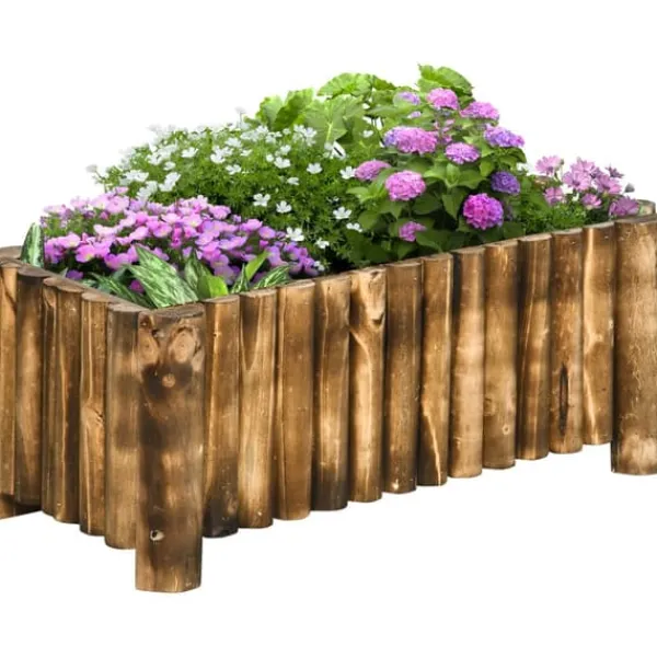 Plantningsbænke^Højbedsplantekasse, 78x35x30 cm, Natur