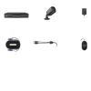 Sikkerhedsmonitorer & Videokameraer^Hjem Sikkerhedskamera System, 1080N DVR, Natvision, Ingen, Med 2PCS kamera
