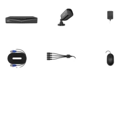 Sikkerhedsmonitorer & Videokameraer^Hjem Sikkerhedskamera System, 1080N DVR, Natvision, Ingen, Med 4PCS kamera