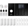 Hjemmealarmsystemer^Hjemmealarmsystem, Smart Home Integration, Trådløs Sikkerhedsløsning,4G WiFi Kit F, EU Stik