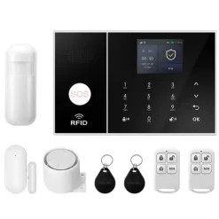 Online Hjemmealarmsystem, Smart Home Integration, Trådløs Sikkerhedsløsning,4G WiFi Kit A, EU Stik Hjemmealarmsystemer